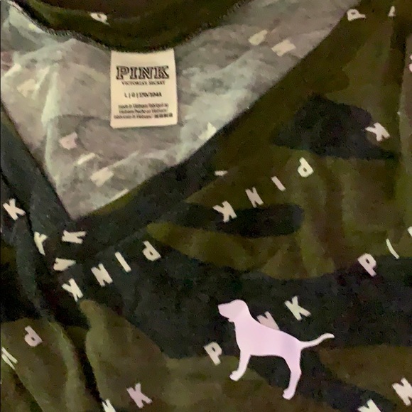 PINK Victoria's Secret Tops - VS Pink Camo Top Lg